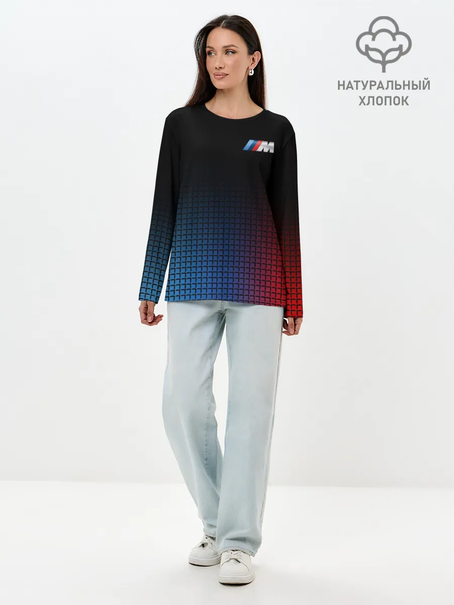 Лонгслив женский. Хлопок / BMW MOTORSPORT