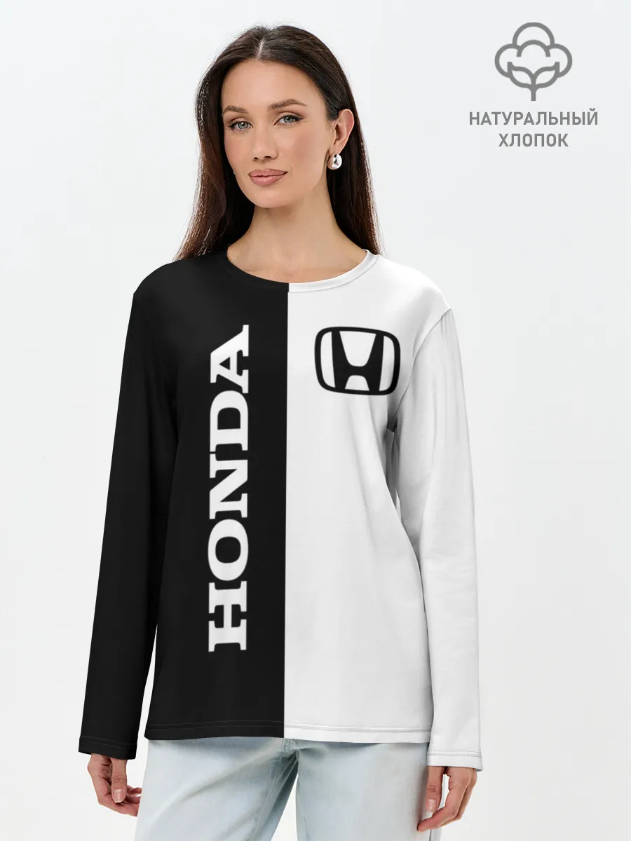 Лонгслив женский. Хлопок / Honda