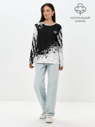 Лонгслив женский. Хлопок / Toyota brand motors