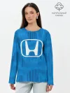 Лонгслив женский. Хлопок / Honda sport color
