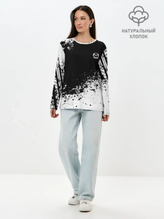 Лонгслив женский. Хлопок / Mazda brand motors