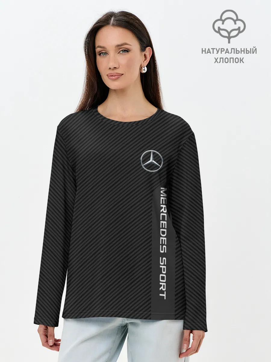 Лонгслив женский. Хлопок / MERCEDES BENZ SPORT