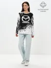 Лонгслив женский. Хлопок / Mazda abstract sport