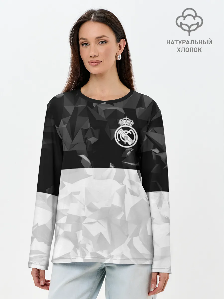 Лонгслив женский. Хлопок / РЕАЛ МАДРИД | REAL MADRID