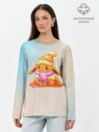 Лонгслив женский. Хлопок / Покемон Иви