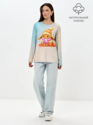 Лонгслив женский. Хлопок / Покемон Иви