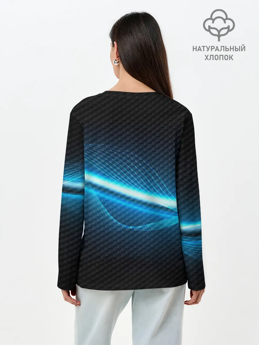 Лонгслив женский. Хлопок / mazda machine motor XXI