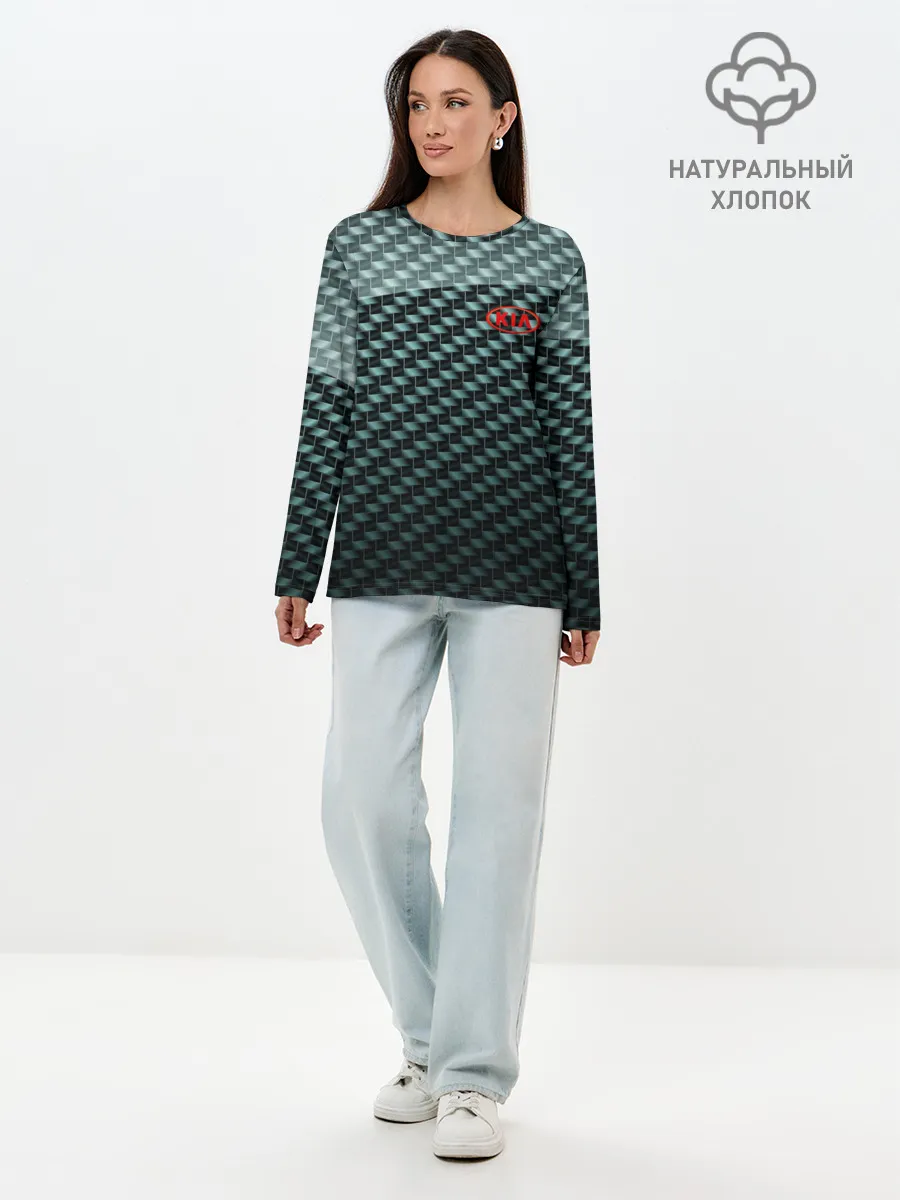 Лонгслив женский. Хлопок / KIA SPORT STYLE
