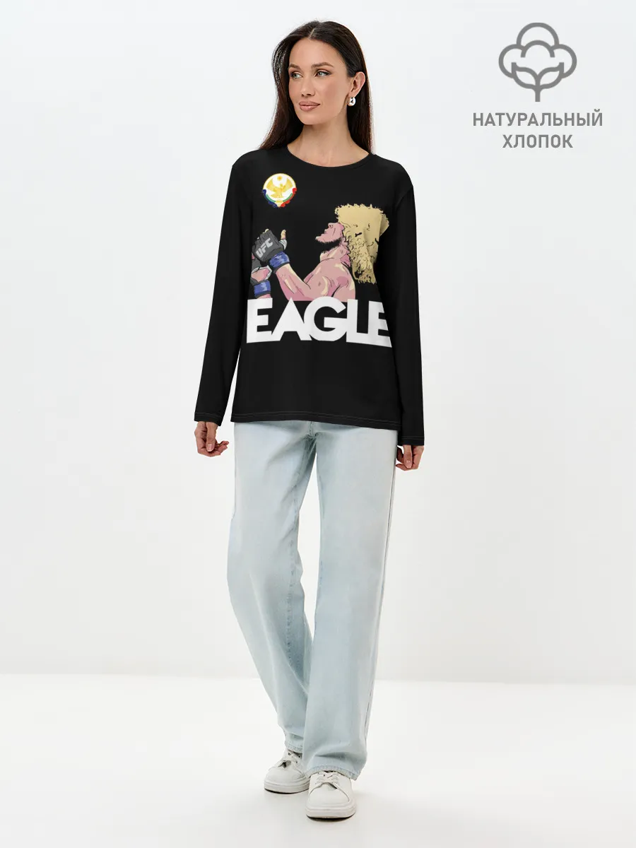 Лонгслив женский. Хлопок / Хабиб Нурмагамедов