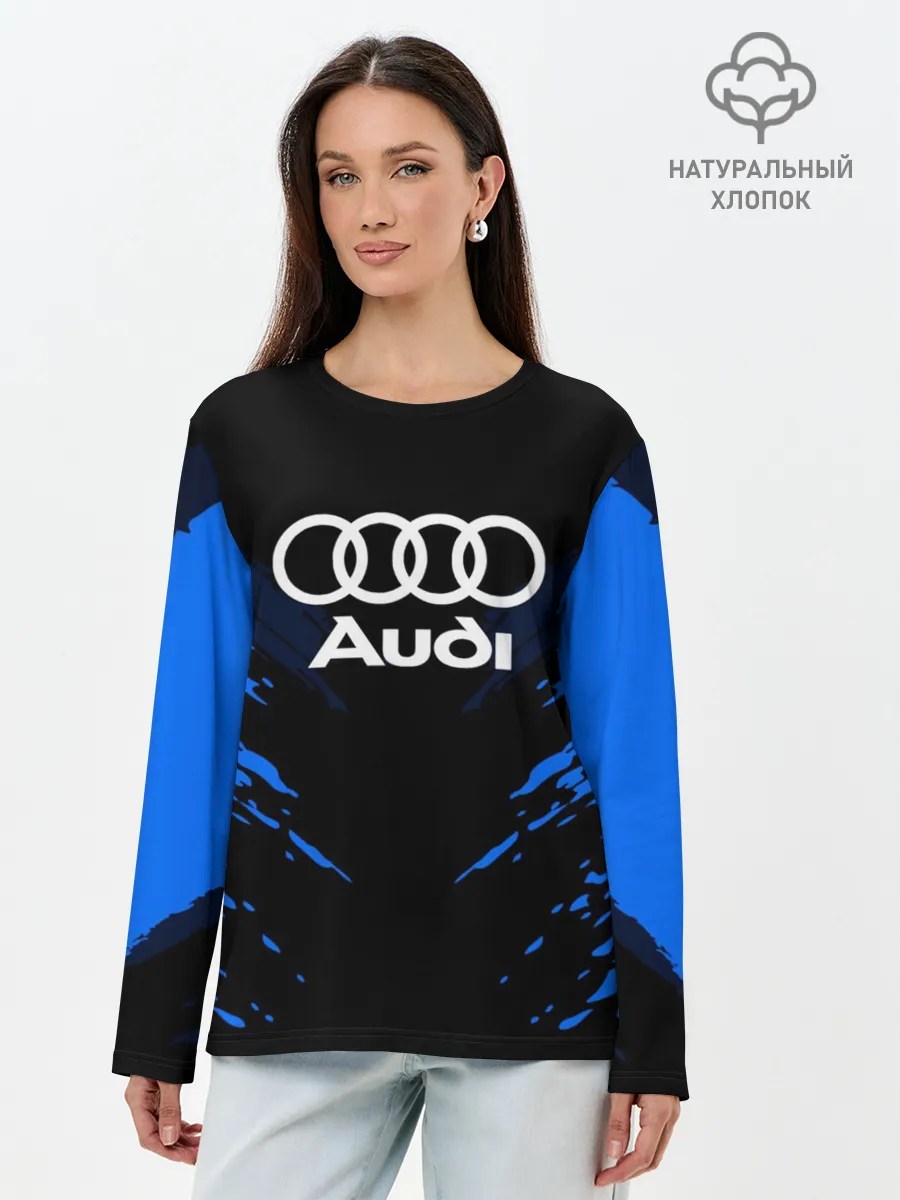 Лонгслив женский. Хлопок / AUDI SPORT COLLECTION
