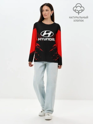 Лонгслив женский. Хлопок / HYUNDAI SPORT COLLECTION