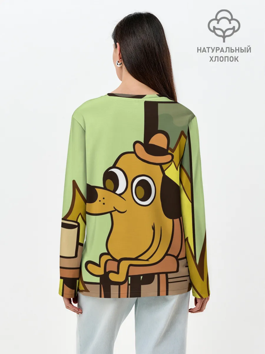 Лонгслив женский. Хлопок / This is fine