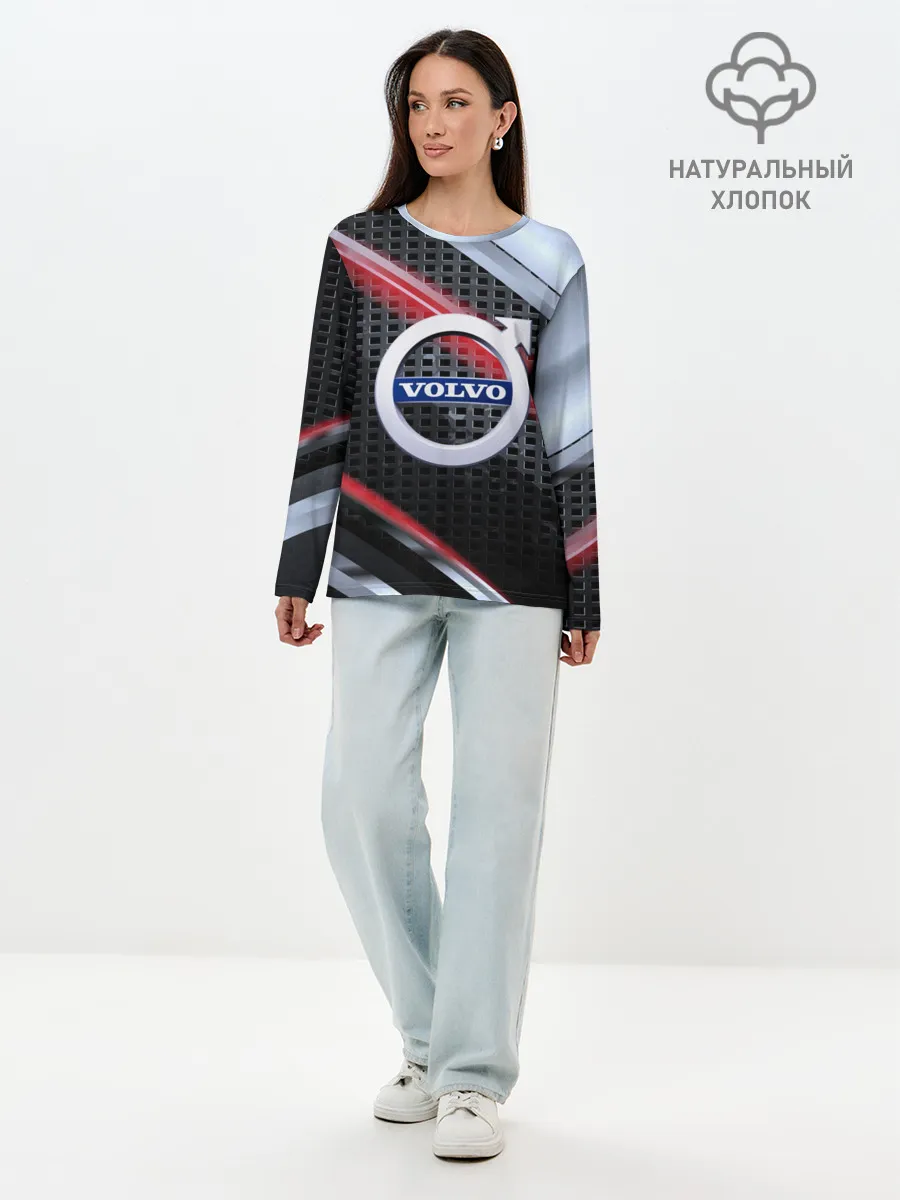 Лонгслив женский. Хлопок / VOLVO high speed collection