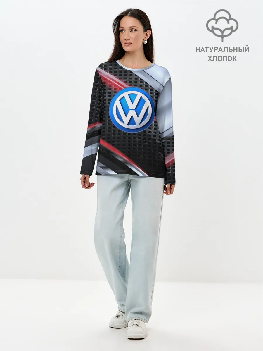 Лонгслив женский. Хлопок / VOLKSWAGEN high speed