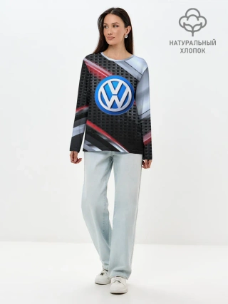 Лонгслив женский. Хлопок / VOLKSWAGEN high speed