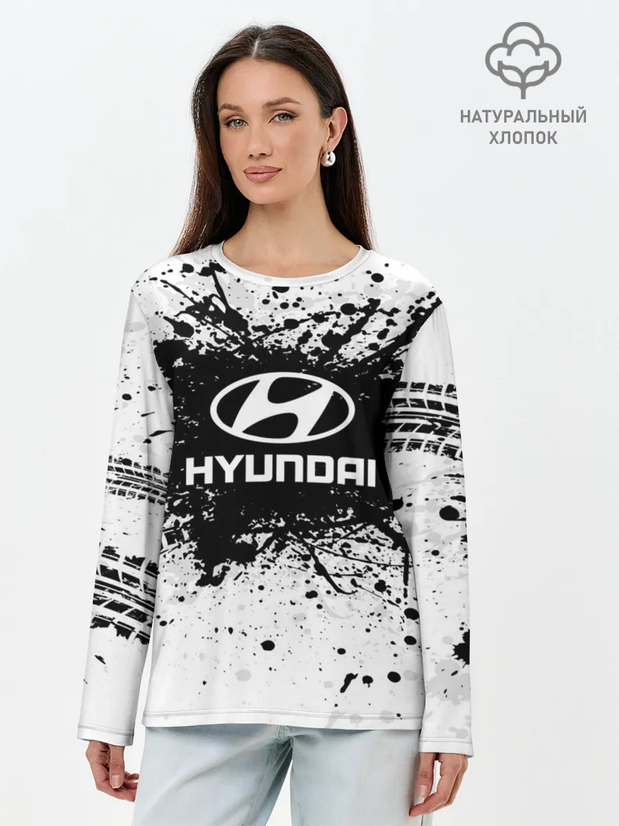 Лонгслив женский. Хлопок / Hyundai