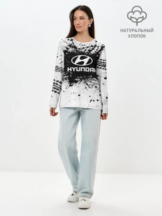 Лонгслив женский. Хлопок / Hyundai