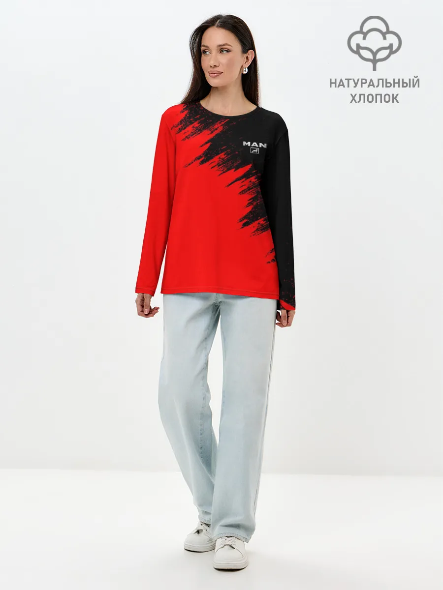 Лонгслив женский. Хлопок / MAN