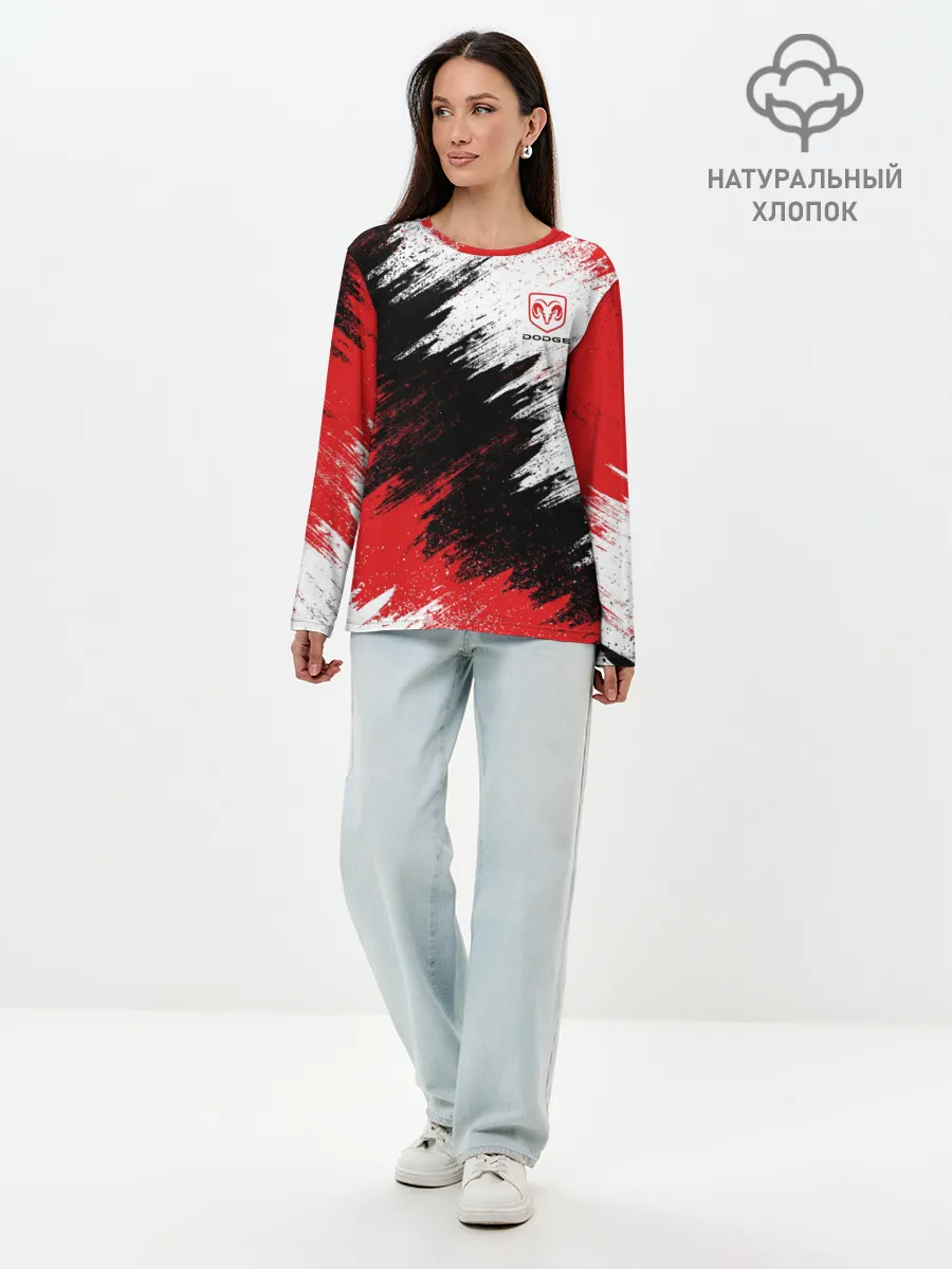 Лонгслив женский. Хлопок / Dodge