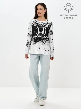Лонгслив женский. Хлопок / Honda