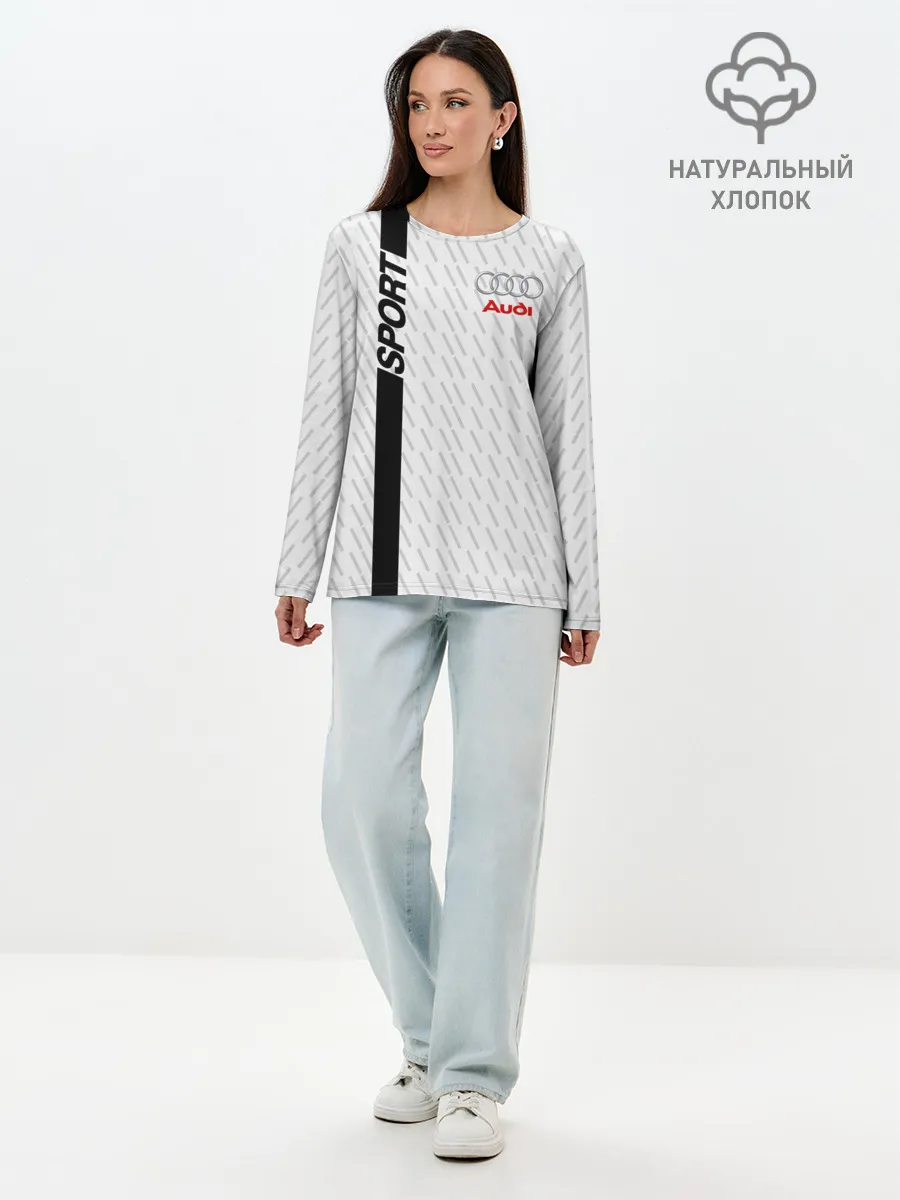 Лонгслив женский. Хлопок / AUDI SPORT