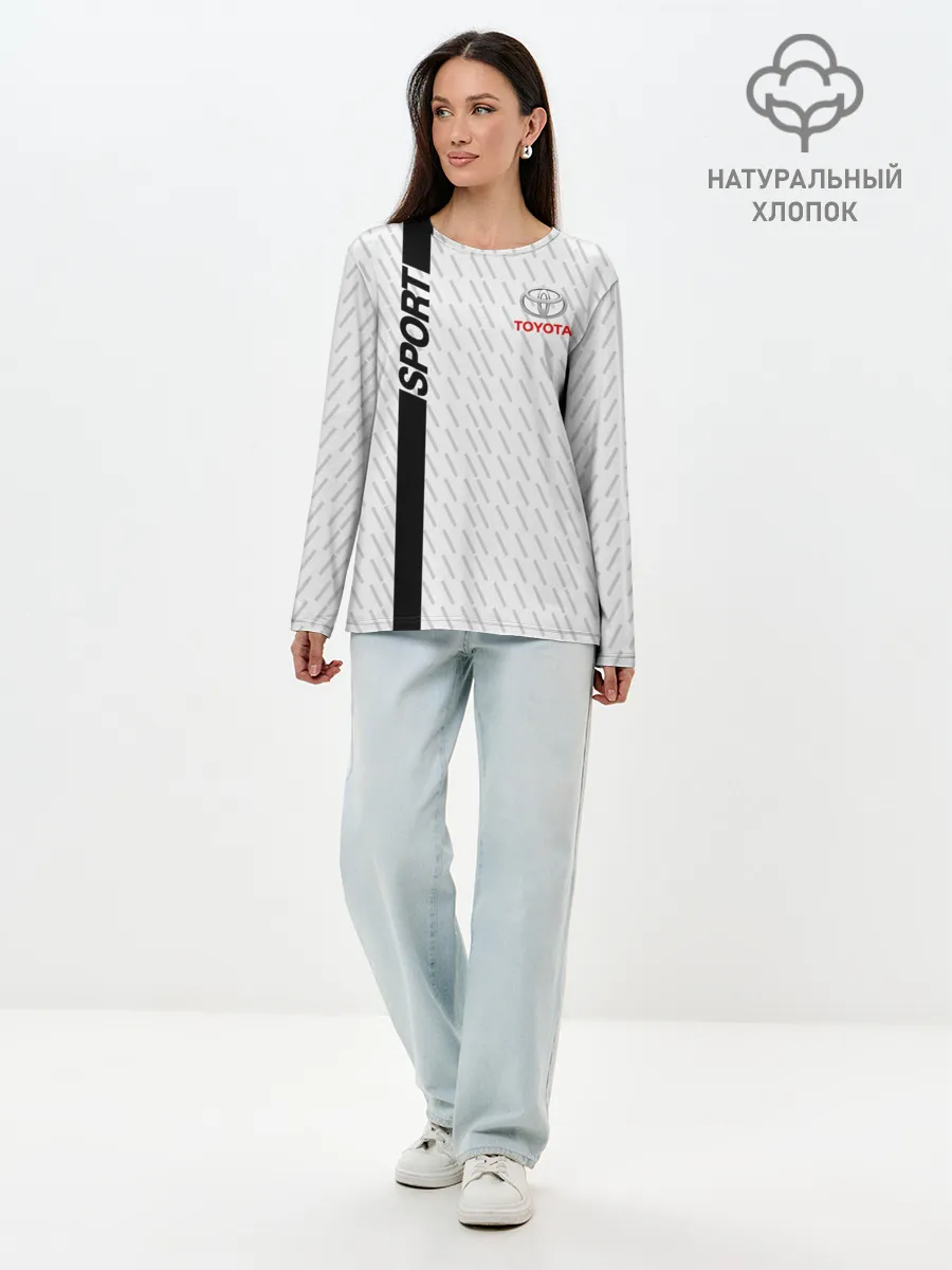 Лонгслив женский. Хлопок / TOYOTA SPORT