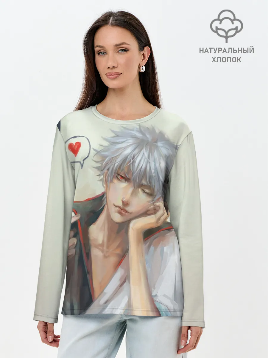 Лонгслив женский. Хлопок / Sakata Gintoki