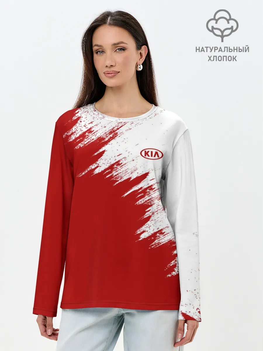 Лонгслив женский. Хлопок / KIA