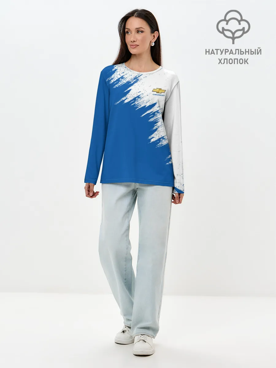 Лонгслив женский. Хлопок / Chevrolet