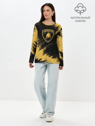 Лонгслив женский. Хлопок / Lamborghini