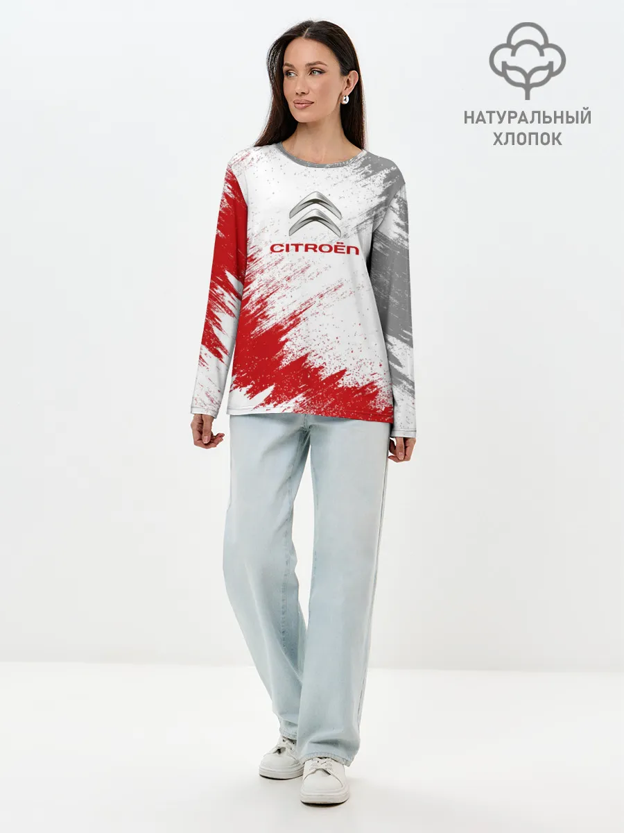 Лонгслив женский. Хлопок / Citroen