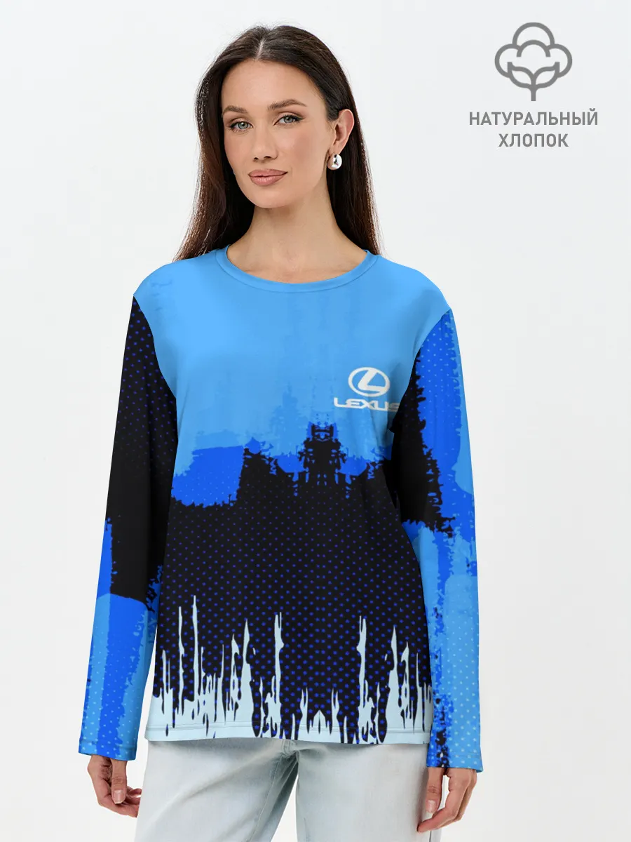 Лонгслив женский. Хлопок / Lexus SPORT COLOR