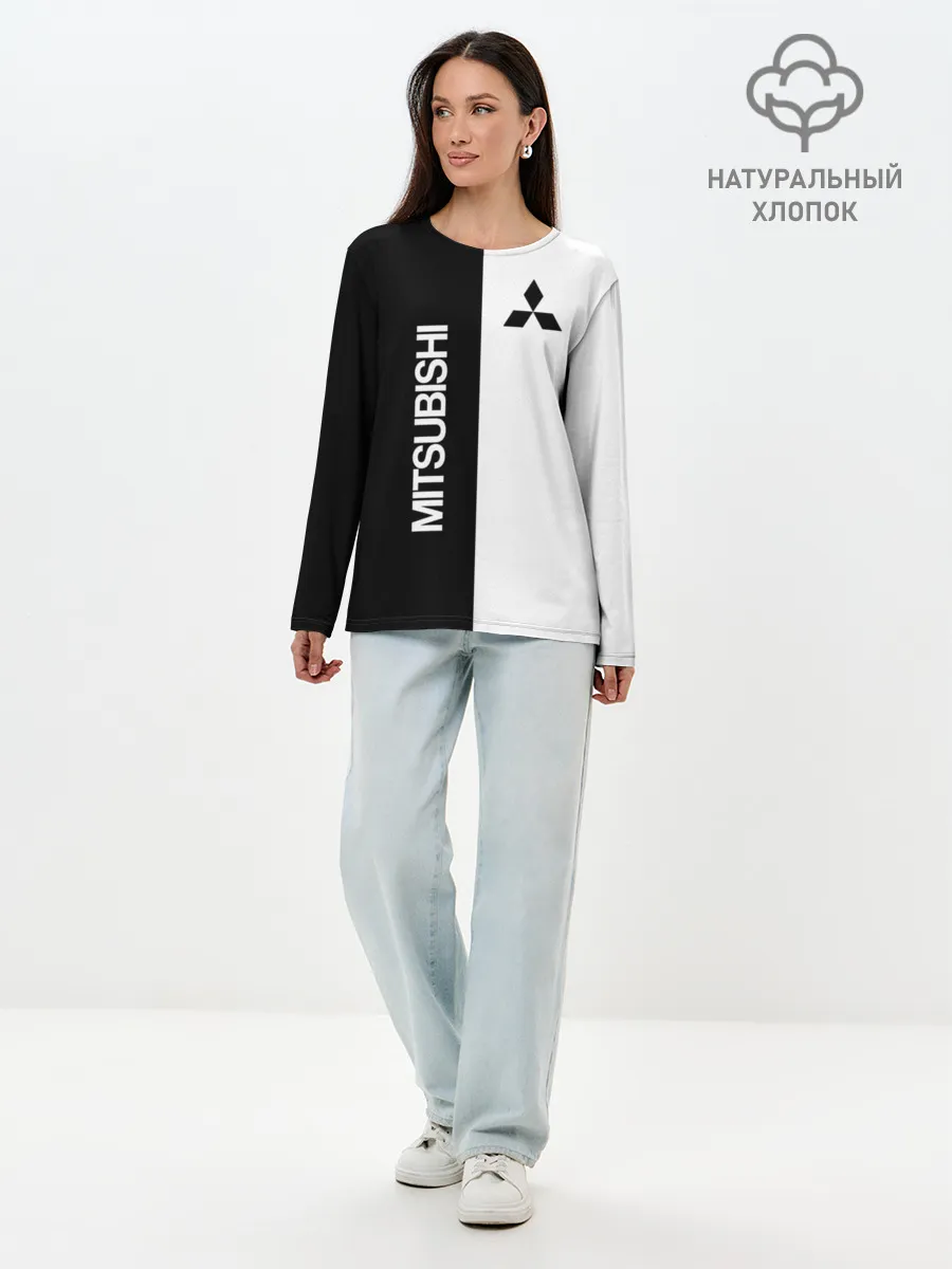 Лонгслив женский. Хлопок / Mitsubishi