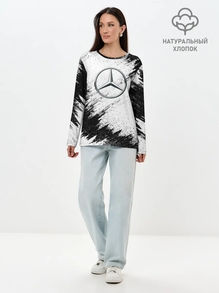 Лонгслив женский. Хлопок / Mercedes