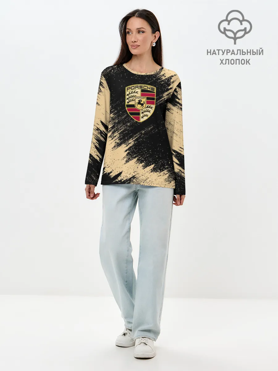 Лонгслив женский. Хлопок / Porsche