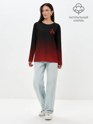 Лонгслив женский. Хлопок / MITSUBISHI SPORT