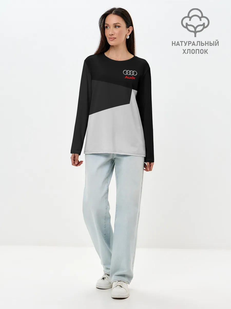 Лонгслив женский. Хлопок / AUDI SPORT | АУДИ