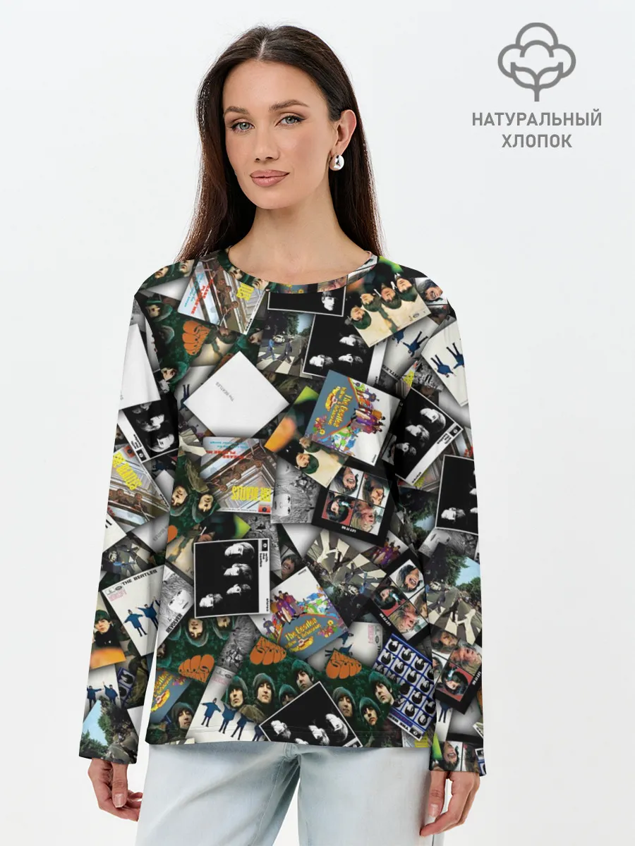 Лонгслив женский. Хлопок / The Beatles. Дискография