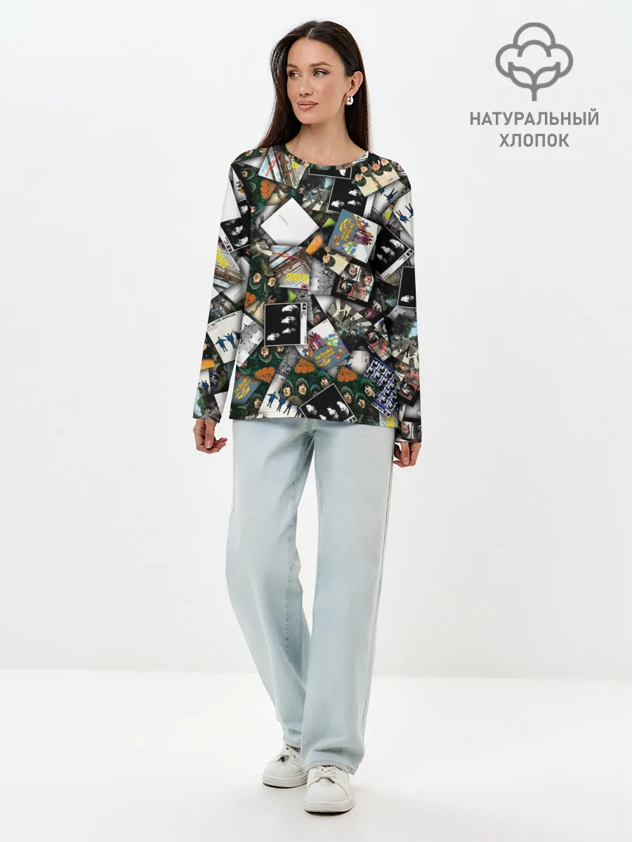 Лонгслив женский. Хлопок / The Beatles. Дискография