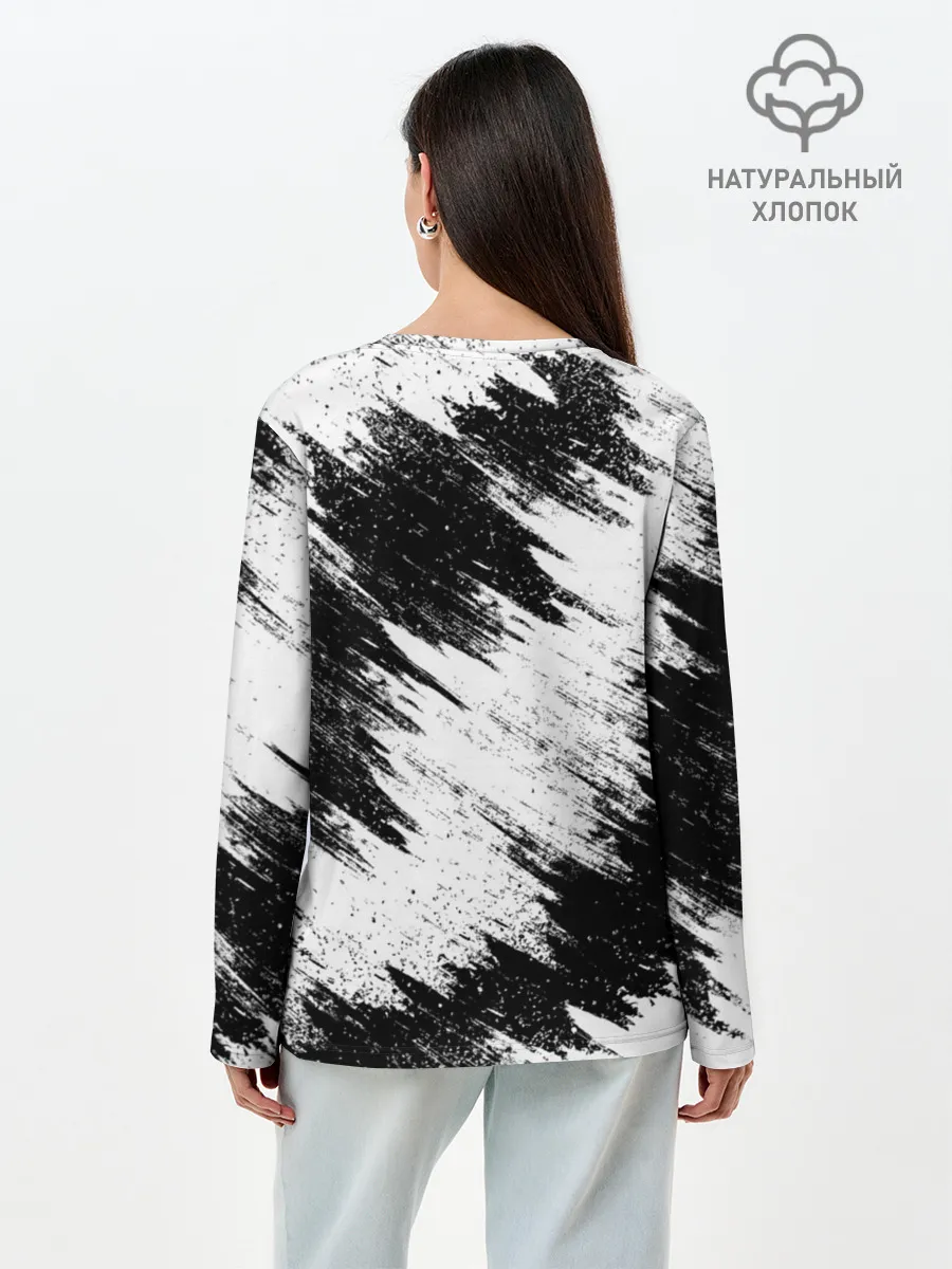 Лонгслив женский. Хлопок / Mitsubishi