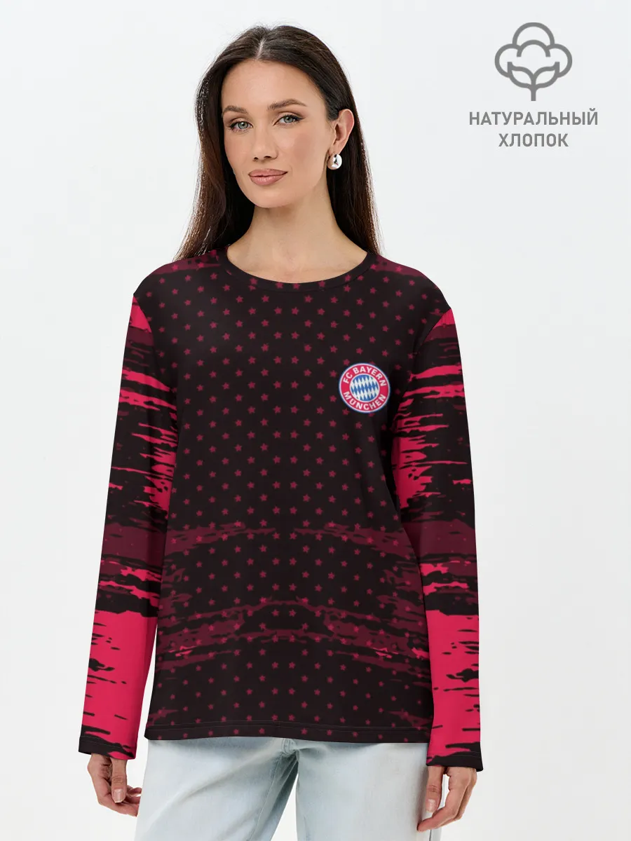 Лонгслив женский. Хлопок / Bayern abstract collection