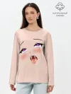 Лонгслив женский. Хлопок / Ahegao pick
