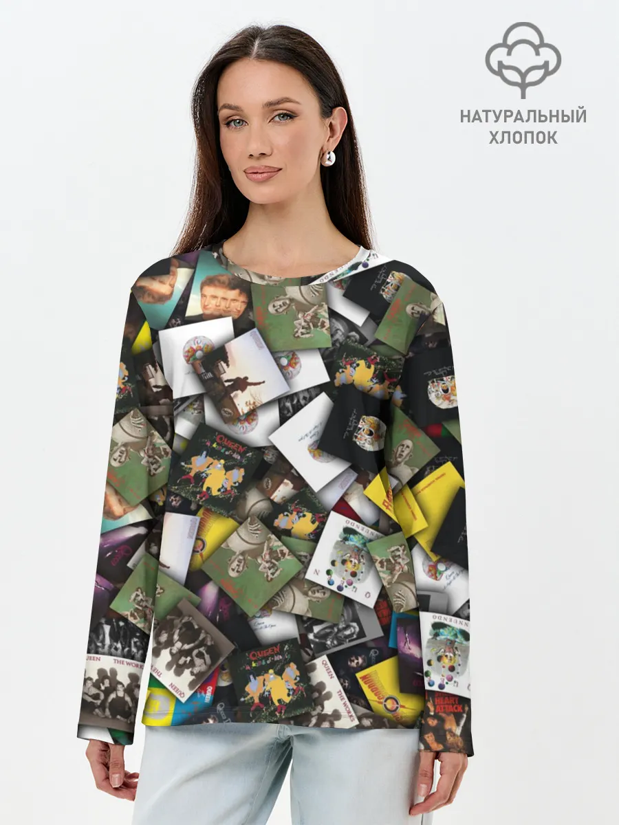 Лонгслив женский. Хлопок / Queen. Дискография