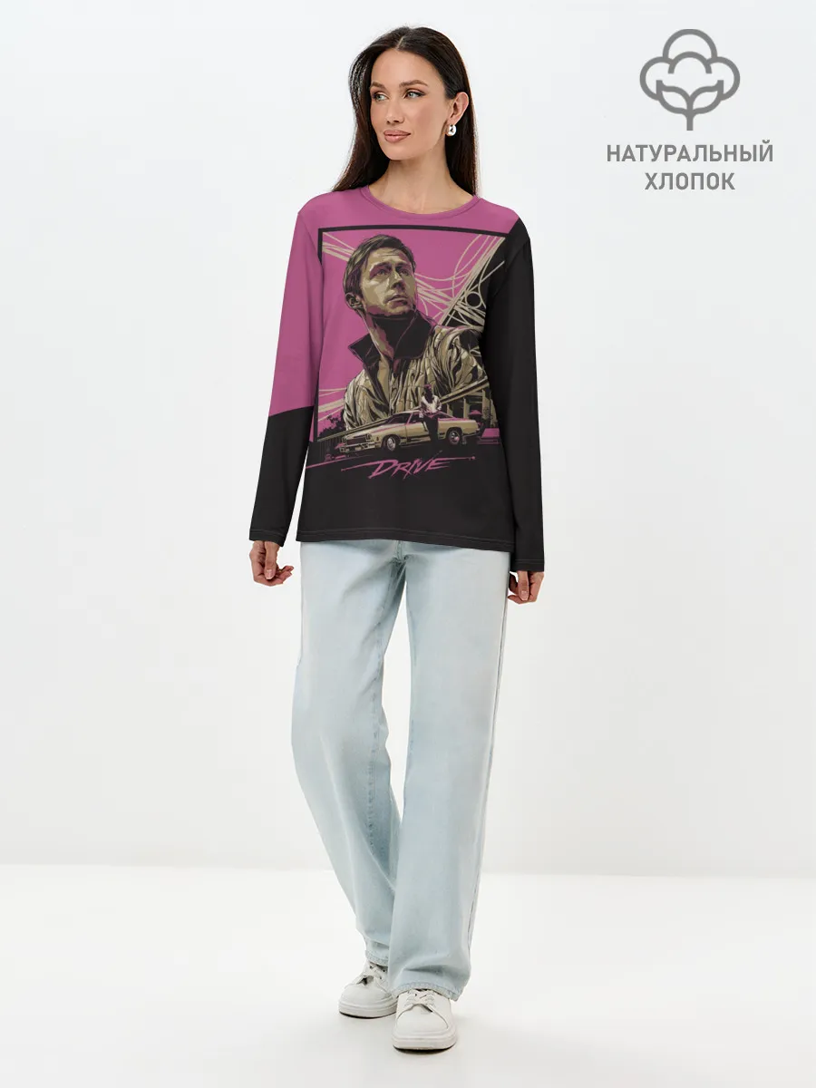 Лонгслив женский. Хлопок / Drive