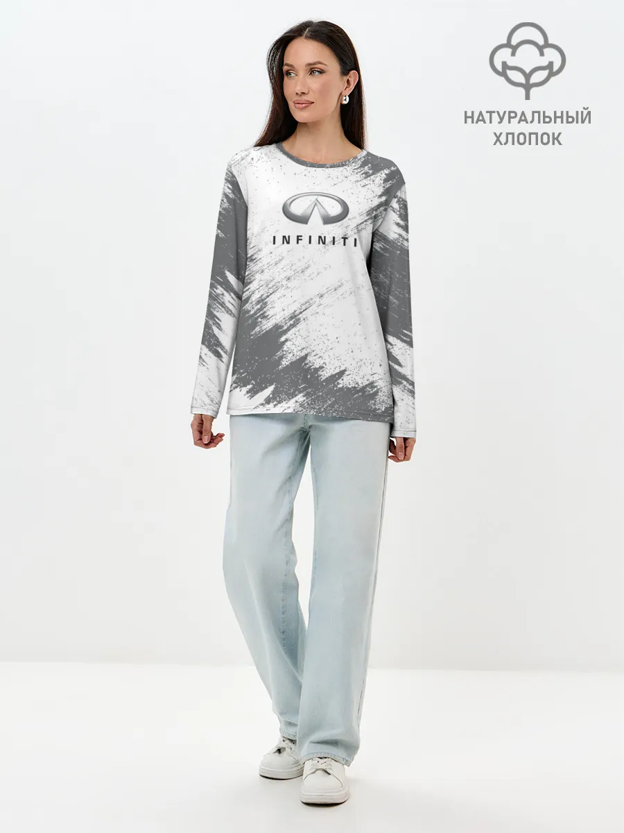 Лонгслив женский. Хлопок / INFINITI