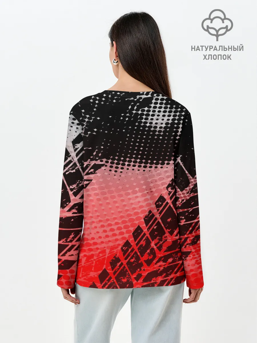 Лонгслив женский. Хлопок / Audi sport auto motors