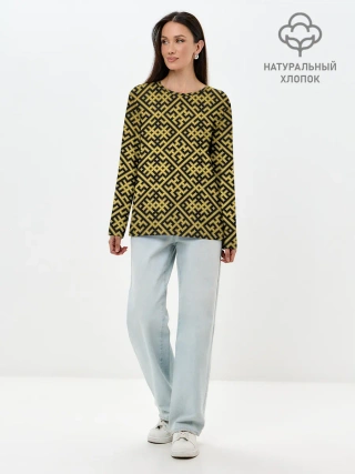 Лонгслив женский. Хлопок / Духобор