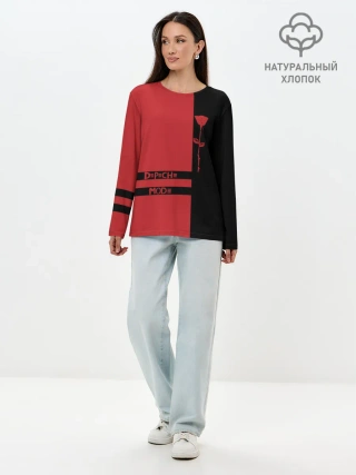 Лонгслив женский. Хлопок / Depeche Mode