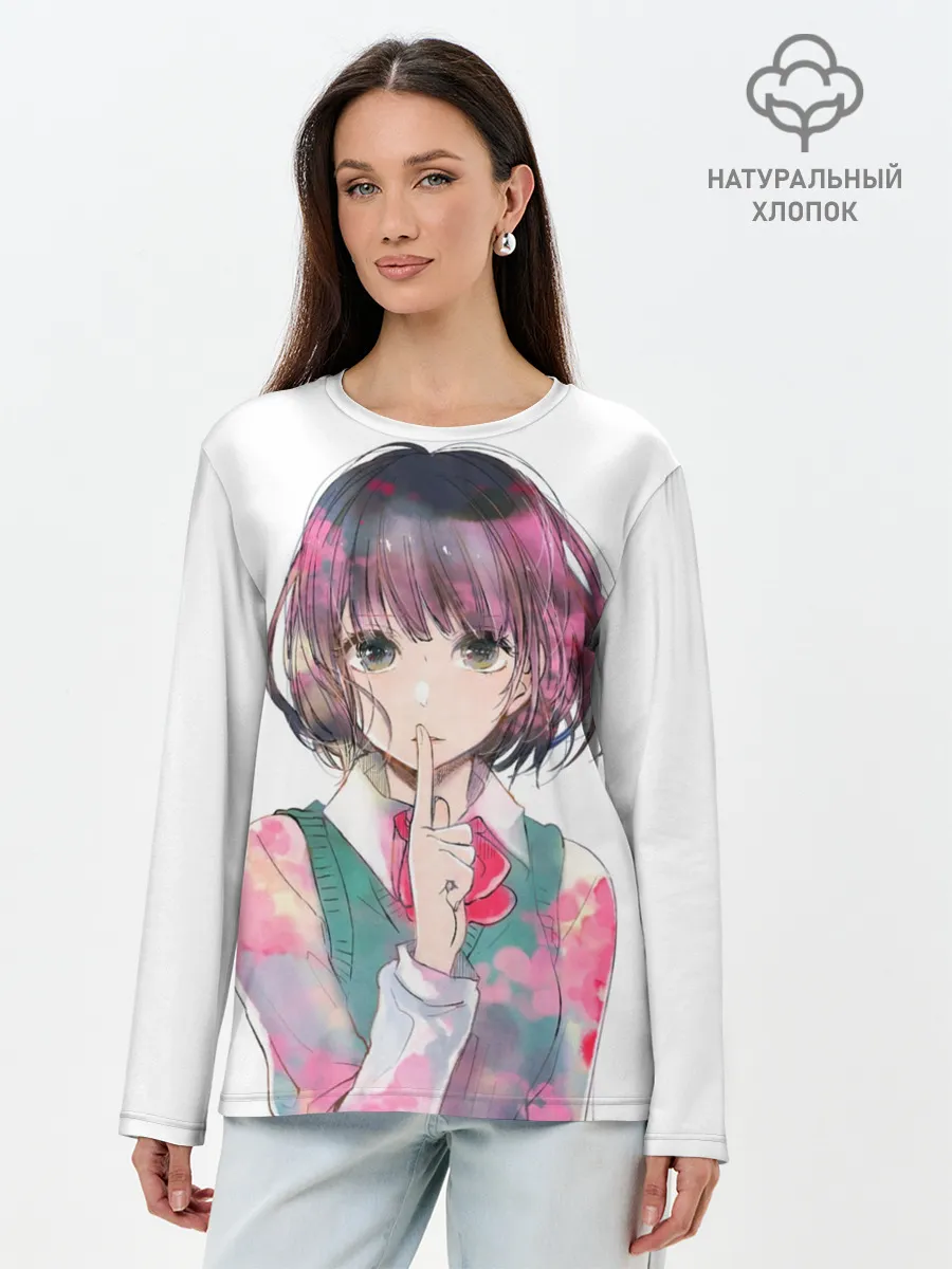 Лонгслив женский. Хлопок / Kuzu no Honkai