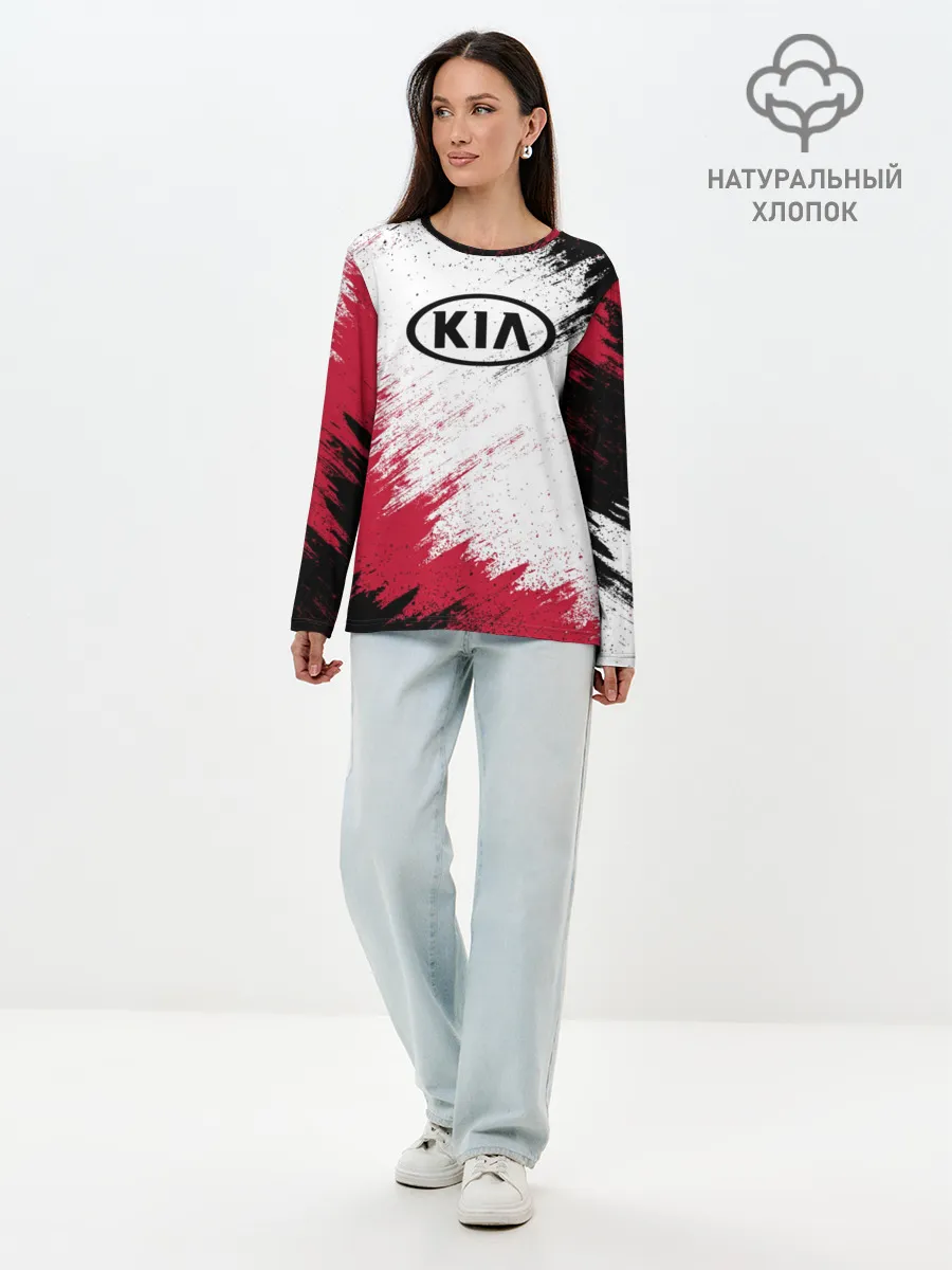Лонгслив женский. Хлопок / KIA